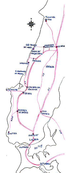 anfahrtsskizze_aguademadeiros Anfahrt